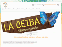 Tablet Screenshot of camaradeturismodelaceiba.com